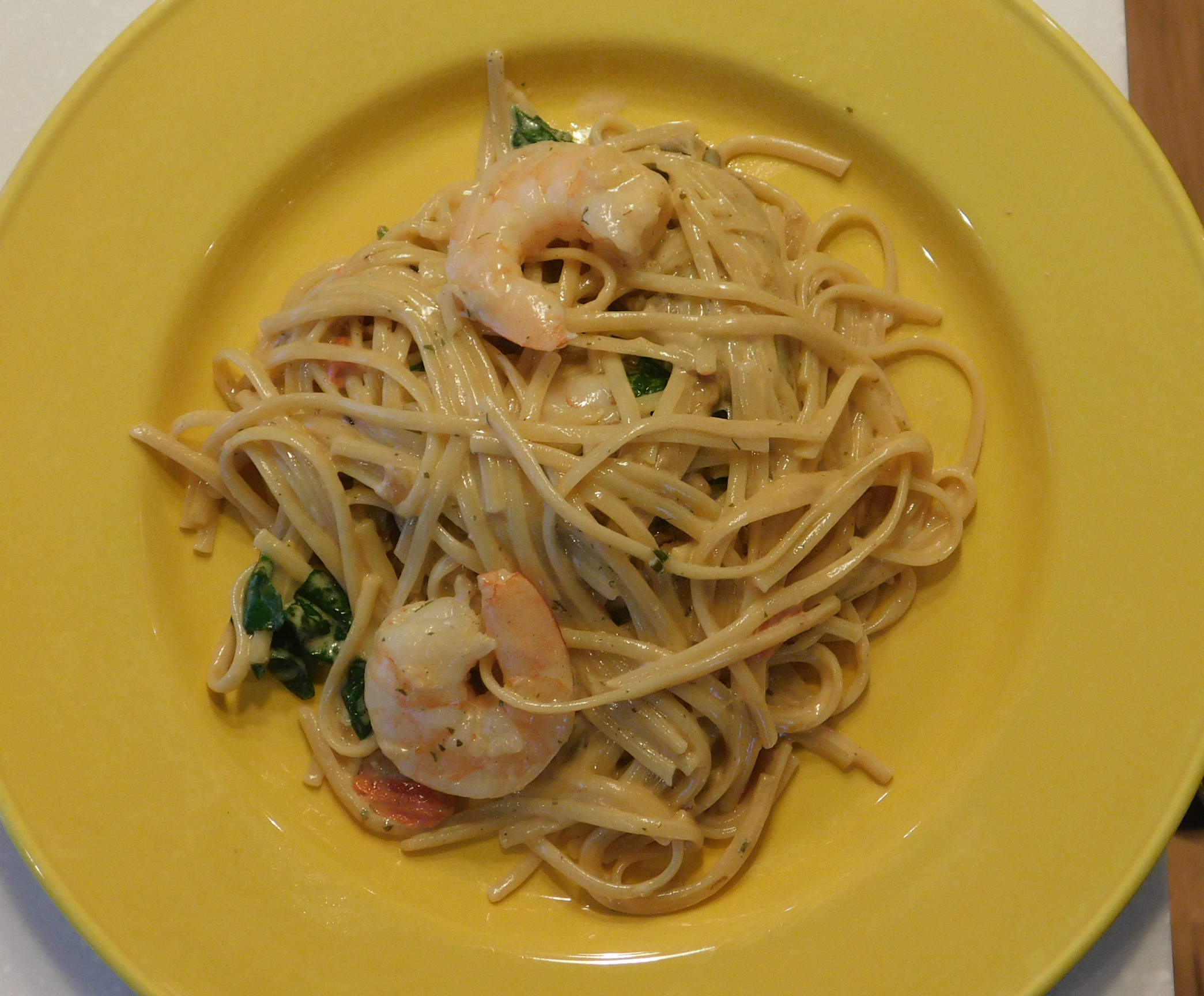 Linguine In a Creamy Garlic Sauce